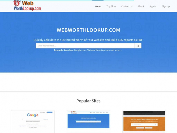 webworthlookup.com